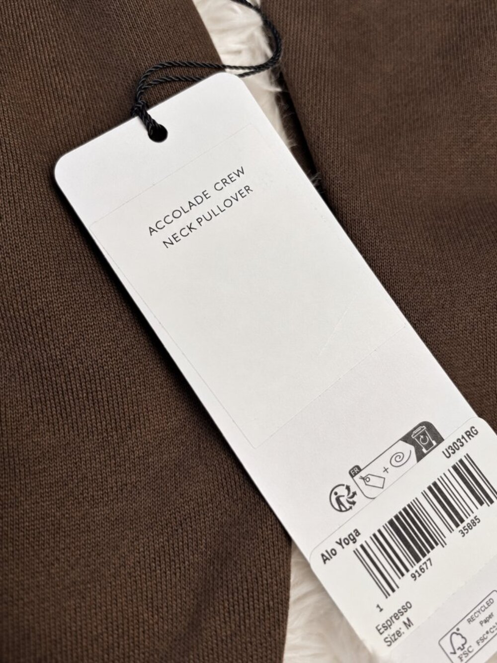 ALO Yoga Unisex Accolade Sweatshirt & Straight Leg Sweatpant Set Espresso M NWT - Picture 11 of 11